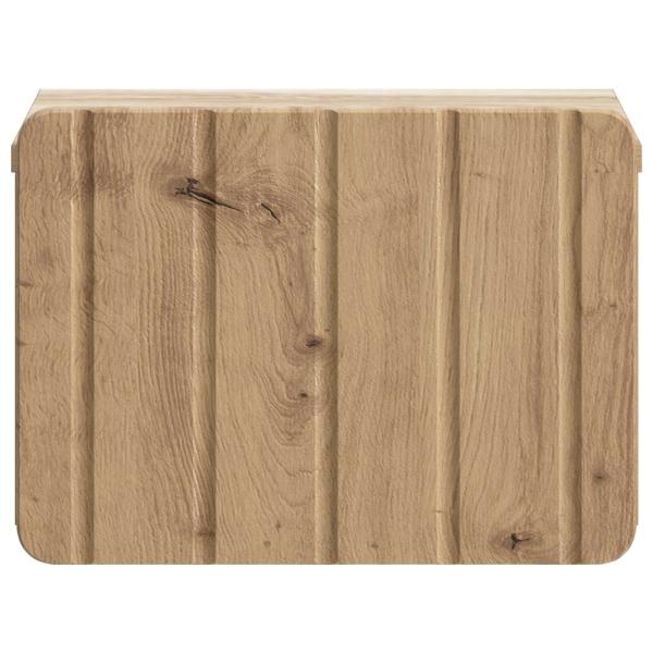 Wandmontierter Nachttisch Artisan-Eiche 33 x 34,5 x 24 cm