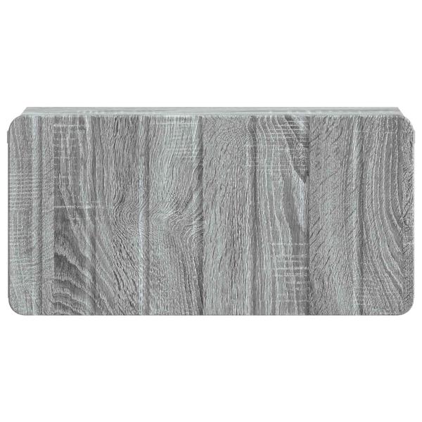 Wandmontierter Nachttisch Graues Sonoma 49 x 34,5 x 24 cm