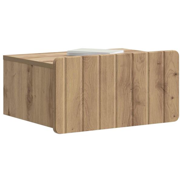 Wandmontierter Nachttisch Artisan-Eiche 49 x 34,5 x 24 cm