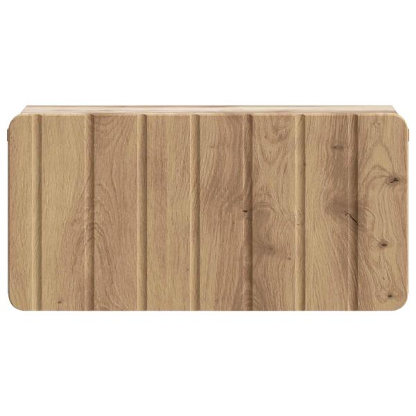 Wandmontierter Nachttisch Artisan-Eiche 49 x 34,5 x 24 cm