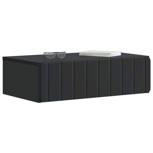 Wandmontierter Beistelltisch Schwarz 59 x 34,5 x 17 cm