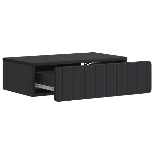 Wandmontierter Beistelltisch Schwarz 59 x 34,5 x 17 cm