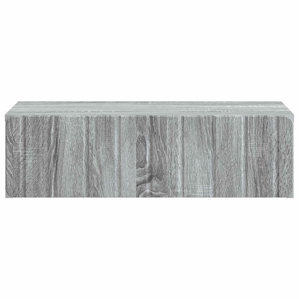 Wandmontierter Beistelltisch Graues Sonoma 59 x 34,5 x 17 cm