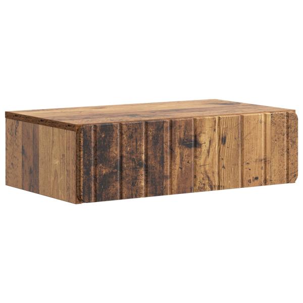 Wandmontierter Beistelltisch Altholz 59 x 34,5 x 17 cm