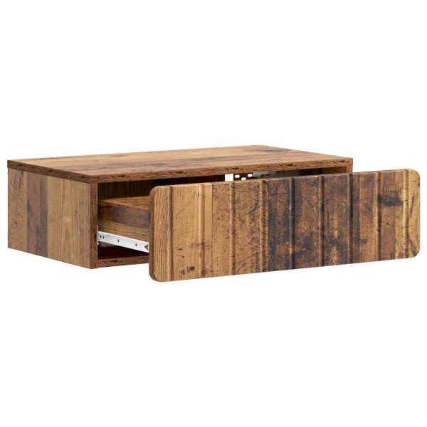 Wandmontierter Beistelltisch Altholz 59 x 34,5 x 17 cm