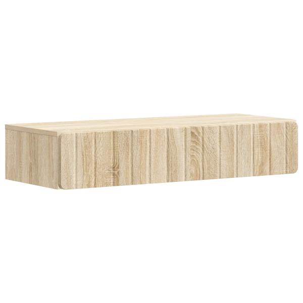 Wandmontierter Beistelltisch Sonoma-Eiche 87,5 x 34,5 x 17 cm