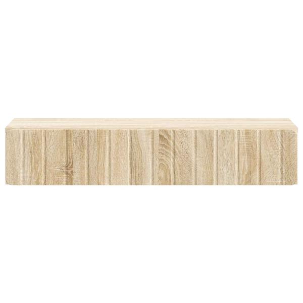 Wandmontierter Beistelltisch Sonoma-Eiche 87,5 x 34,5 x 17 cm