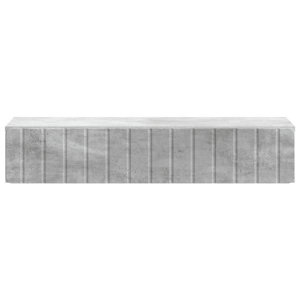 Wandmontierter Beistelltisch Betongrau 87,5 x 34,5 x 17 cm