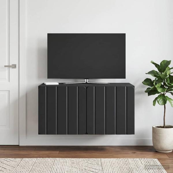 ARDEBO.de - Wandmontierter TV-Schrank 59,5 x 41 x 30 cm Schwarz