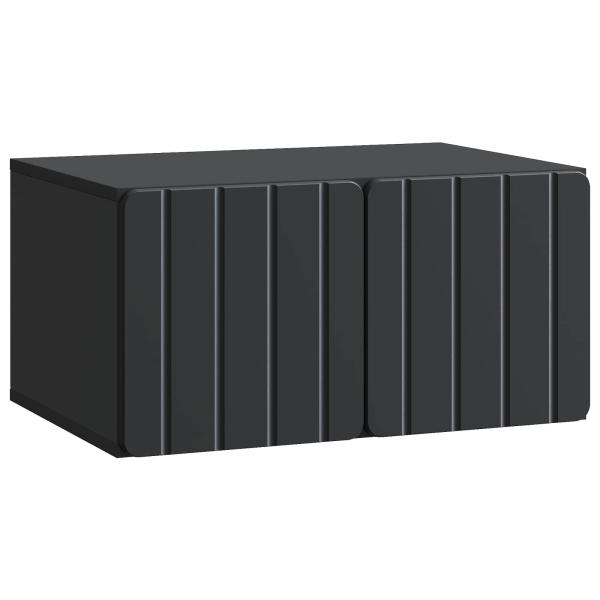 Wandmontierter TV-Schrank 59,5 x 41 x 30 cm Schwarz