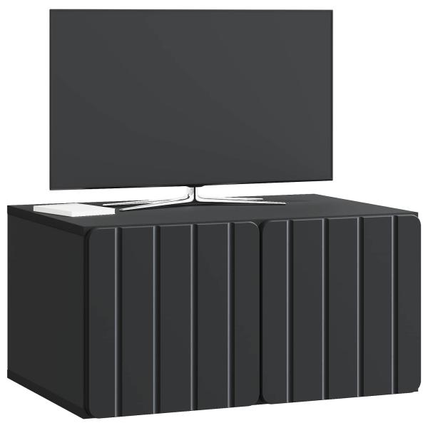 Wandmontierter TV-Schrank 59,5 x 41 x 30 cm Schwarz