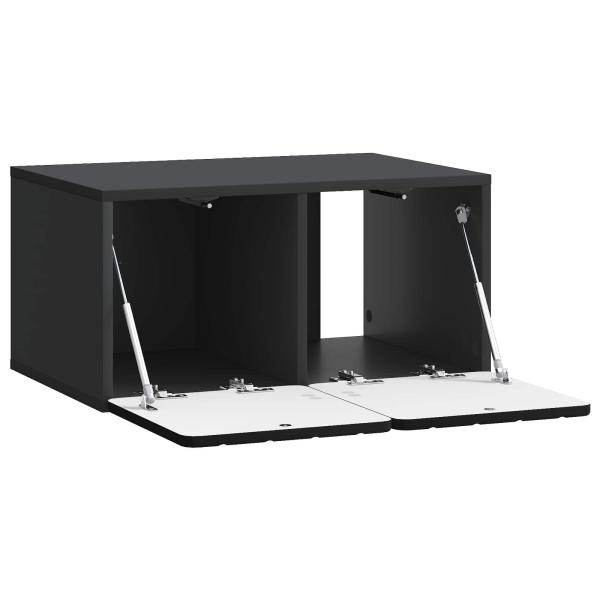 Wandmontierter TV-Schrank 59,5 x 41 x 30 cm Schwarz