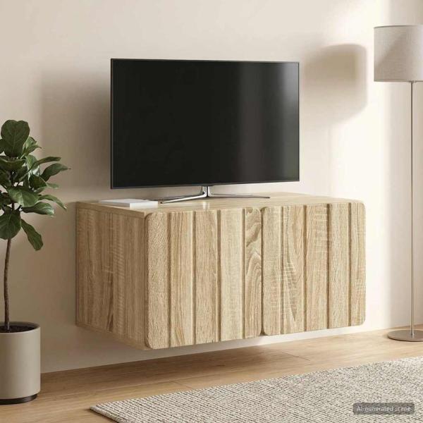 Wandmontierter TV-Schrank 59,5 x 41 x 30 cm Sonoma-Eiche
