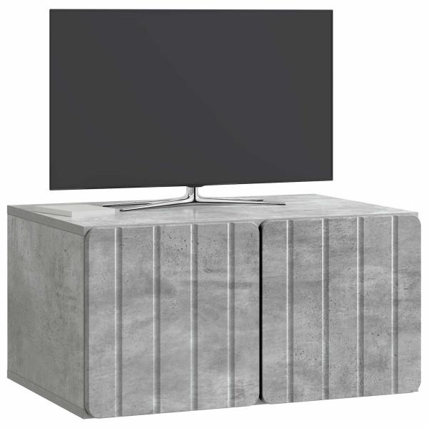 Wandmontierter TV-Schrank 59,5 x 41 x 30 cm Betongrau