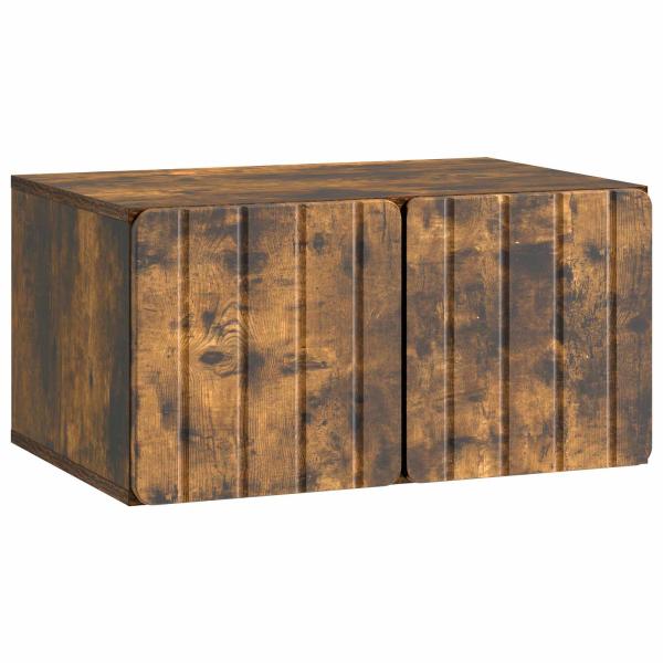 Wandmontierter TV-Schrank 59,5 x 41 x 30 cm Raucheiche