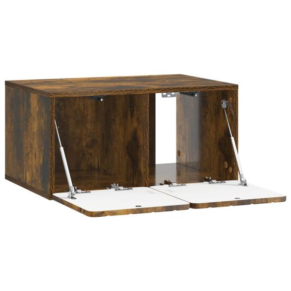 Wandmontierter TV-Schrank 59,5 x 41 x 30 cm Raucheiche