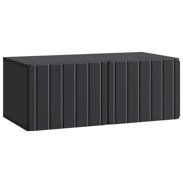 Wandmontierter TV-Schrank 78,5 x 41 x 30 cm Schwarz