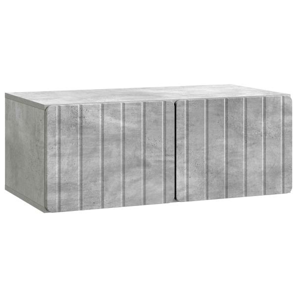 Wandmontierter TV-Schrank 78,5 x 41 x 30 cm Betongrau