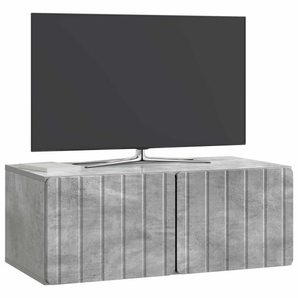Wandmontierter TV-Schrank 78,5 x 41 x 30 cm Betongrau