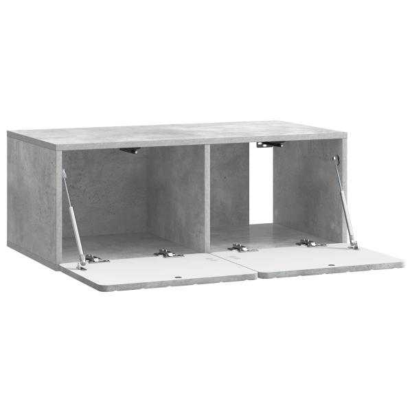 Wandmontierter TV-Schrank 78,5 x 41 x 30 cm Betongrau