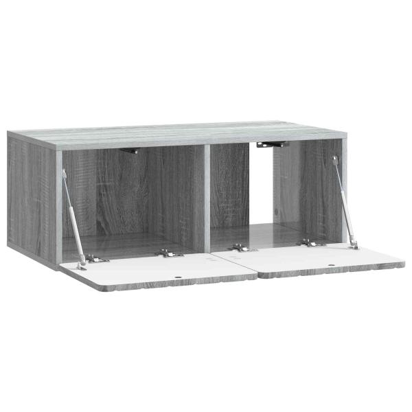 Wandmontierter TV-Schrank 78,5 x 41 x 30 cm Sonoma-Grau