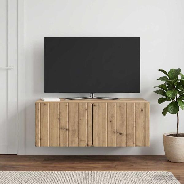 Wandmontierter TV-Schrank 78,5 x 41 x 30 cm Artisan-Eiche