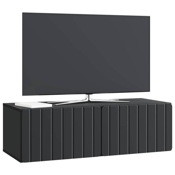 Wandmontierter TV-Schrank 98 x 41 x 30 cm Schwarz Holzwerkstoff