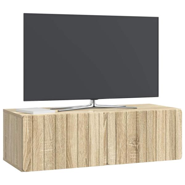 Wandmontierter TV-Schrank 98 x 41 x 30 cm Sonoma-Eiche