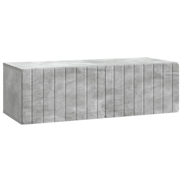 Wandmontierter TV-Schrank 98 x 41 x 30 cm Betongrau