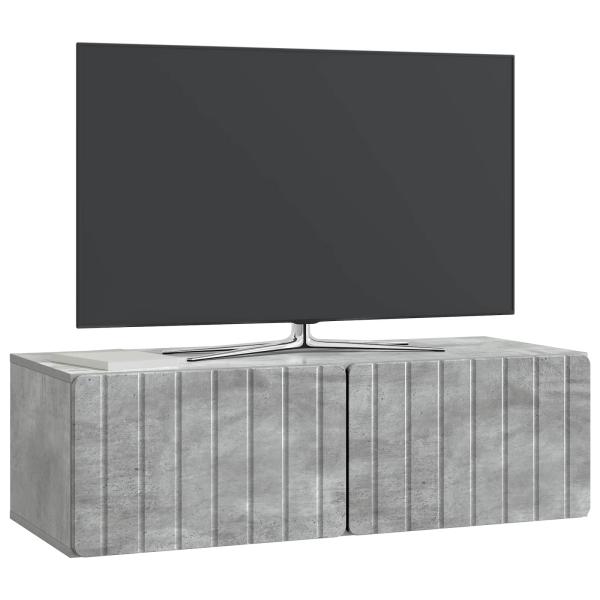 Wandmontierter TV-Schrank 98 x 41 x 30 cm Betongrau