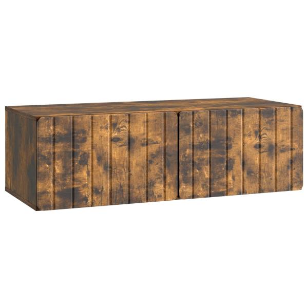 Wandmontierter TV-Schrank 98 x 41 x 30 cm Raucheiche
