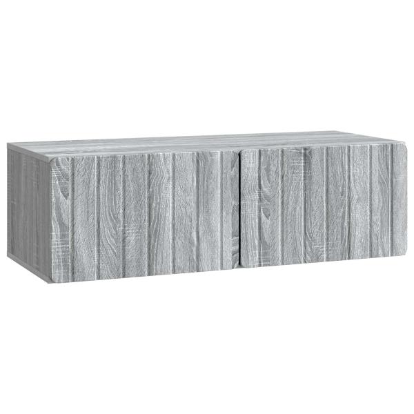 Wandmontierter TV-Schrank 98 x 41 x 30 cm Sonoma-Grau