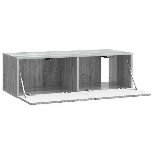Wandmontierter TV-Schrank 98 x 41 x 30 cm Sonoma-Grau