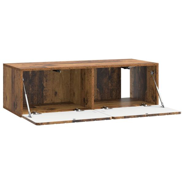 Wandmontierter TV-Schrank 98 x 41 x 30 cm Altholz Holzwerkstoff