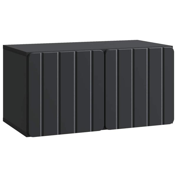 Wandmontierter TV-Schrank 59,5 x 31 x 30 cm Schwarz