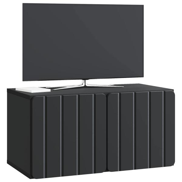 Wandmontierter TV-Schrank 59,5 x 31 x 30 cm Schwarz