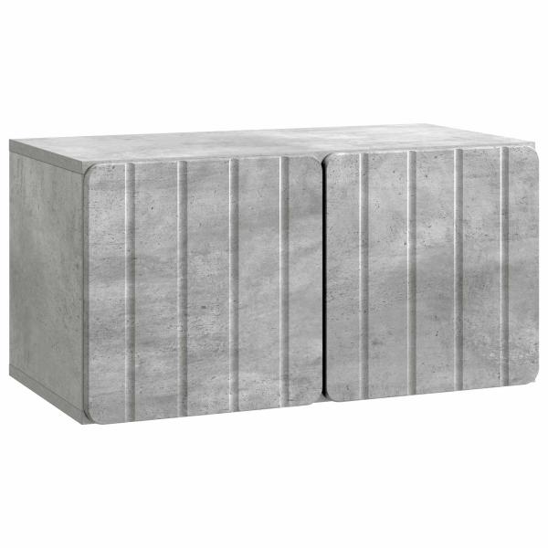 Wandmontierter TV-Schrank 59,5 x 31 x 30 cm Betongrau