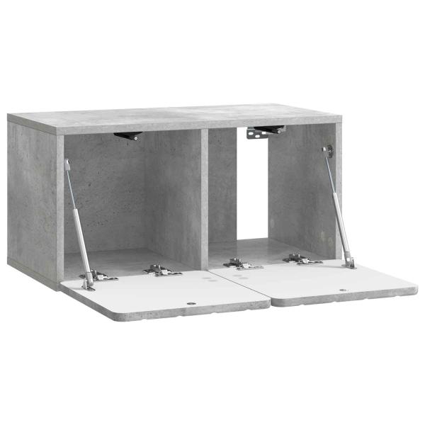 Wandmontierter TV-Schrank 59,5 x 31 x 30 cm Betongrau