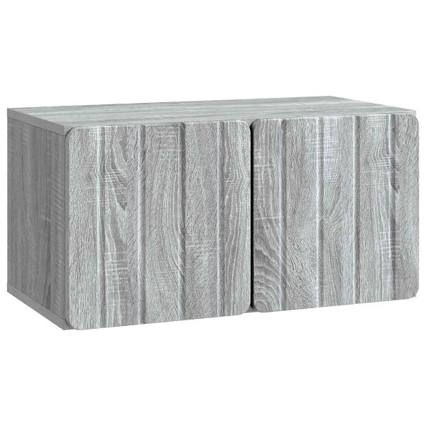 Wandmontierter TV-Schrank 59,5 x 31 x 30 cm Sonoma-Grau