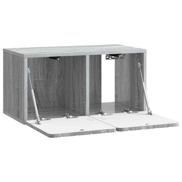 Wandmontierter TV-Schrank 59,5 x 31 x 30 cm Sonoma-Grau
