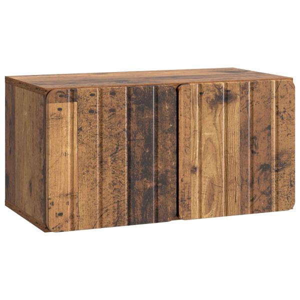 Wandmontierter TV-Schrank 59,5 x 31 x 30 cm Altholz