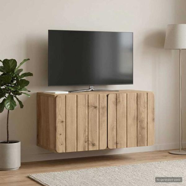 Wandmontierter TV-Schrank 59,5 x 31 x 30 cm Artisan-Eiche