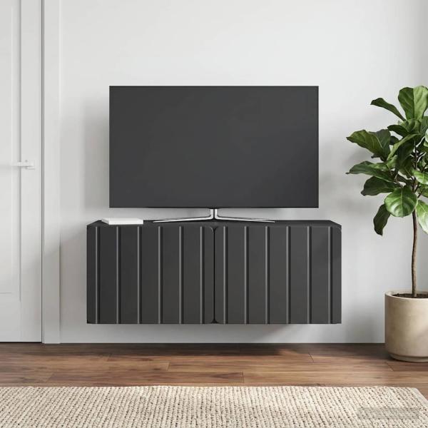 ARDEBO.de - Wandmontierter TV-Schrank 78,5 x 31 x 30 cm Schwarz