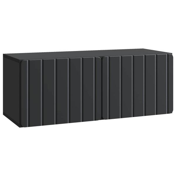 Wandmontierter TV-Schrank 78,5 x 31 x 30 cm Schwarz