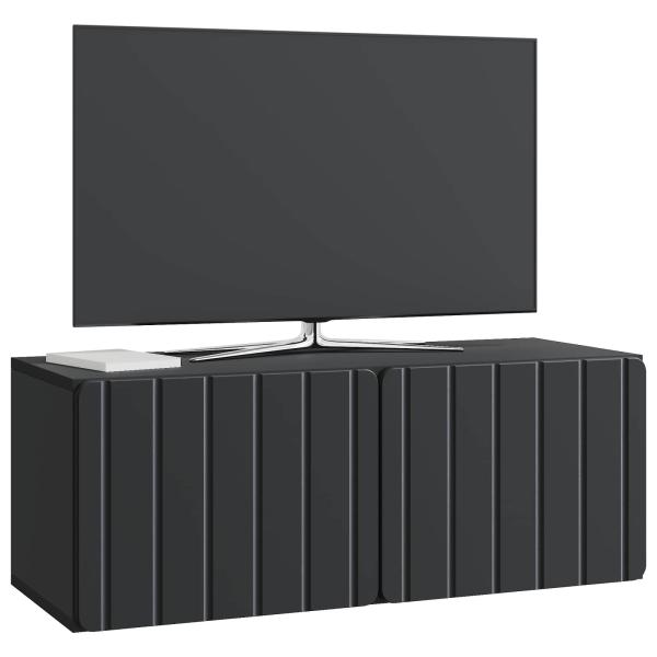 Wandmontierter TV-Schrank 78,5 x 31 x 30 cm Schwarz