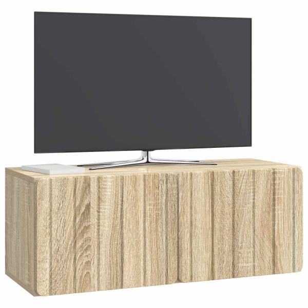 Wandmontierter TV-Schrank 78,5 x 31 x 30 cm Sonoma-Eiche
