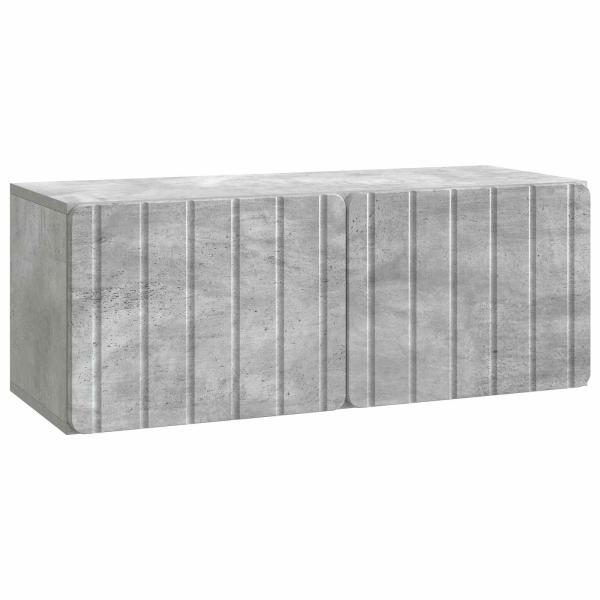 Wandmontierter TV-Schrank 78,5 x 31 x 30 cm Betongrau