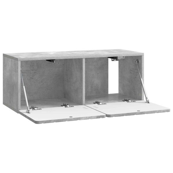 Wandmontierter TV-Schrank 78,5 x 31 x 30 cm Betongrau