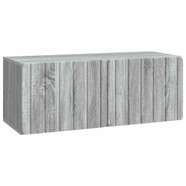 Wandmontierter TV-Schrank 78,5 x 31 x 30 cm Sonoma-Grau