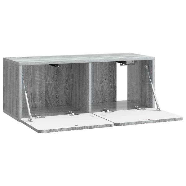 Wandmontierter TV-Schrank 78,5 x 31 x 30 cm Sonoma-Grau